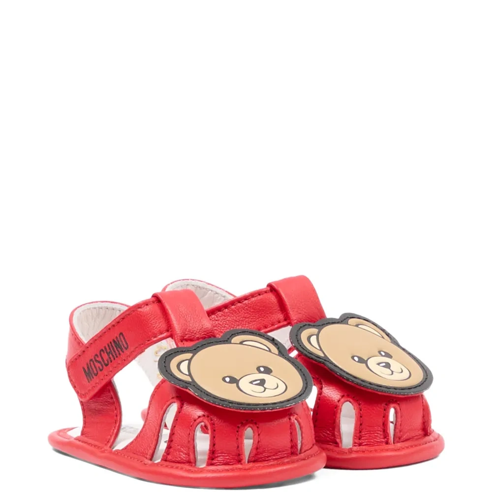 Сандалии с аппликацией в виде медвежонка