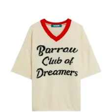 Джемпер с V-образным вырезом и короткими рукавами