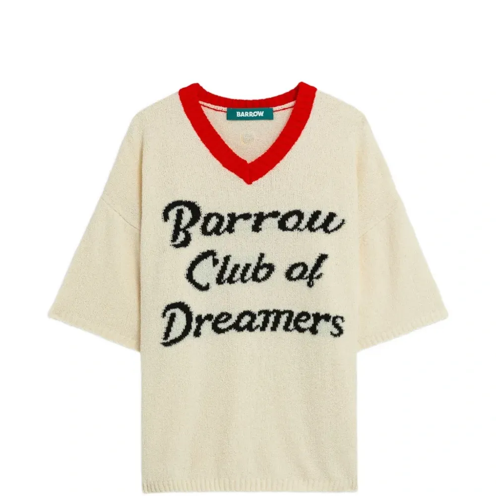 Джемпер с V-образным вырезом и короткими рукавами Джемпер с V-образным вырезом и короткими рукавами