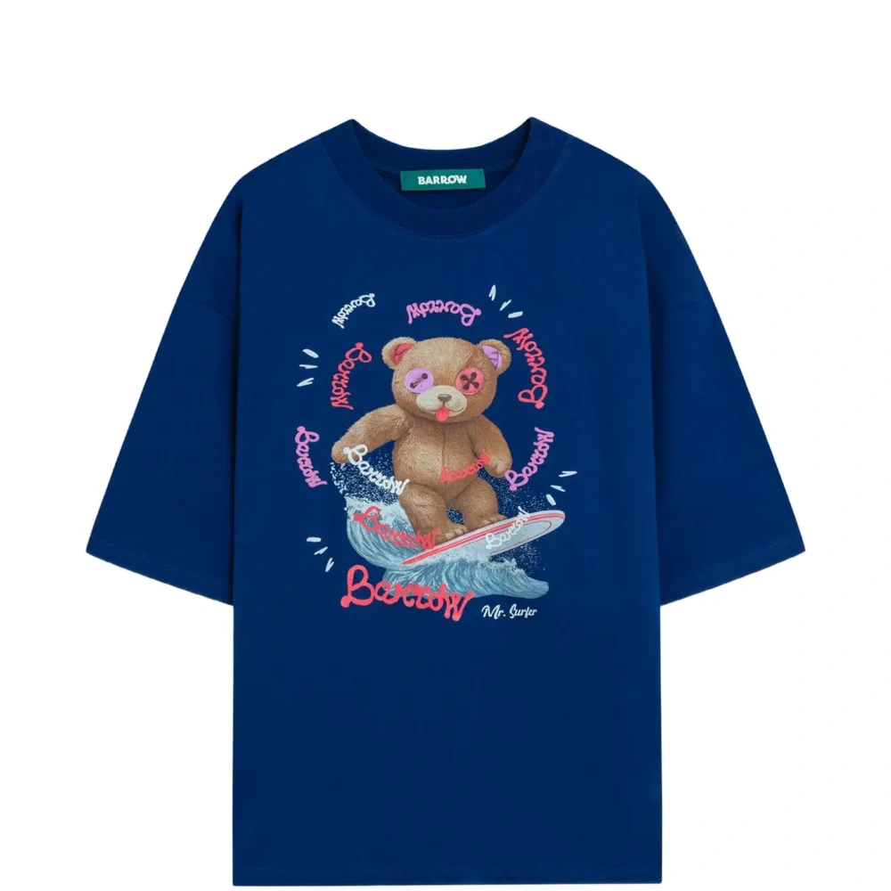 Футболка с круглым вырезом и принтом