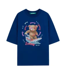 Футболка с круглым вырезом и принтом