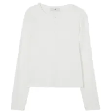 Футболка с длинными рукавами на пуговицах