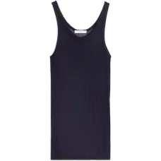 Трикотажная майка в рубчик