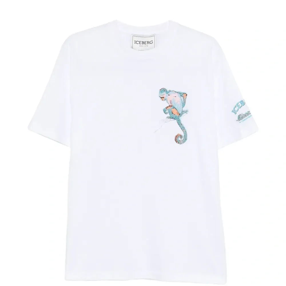 Футболка с вышивкой "обезьяна"