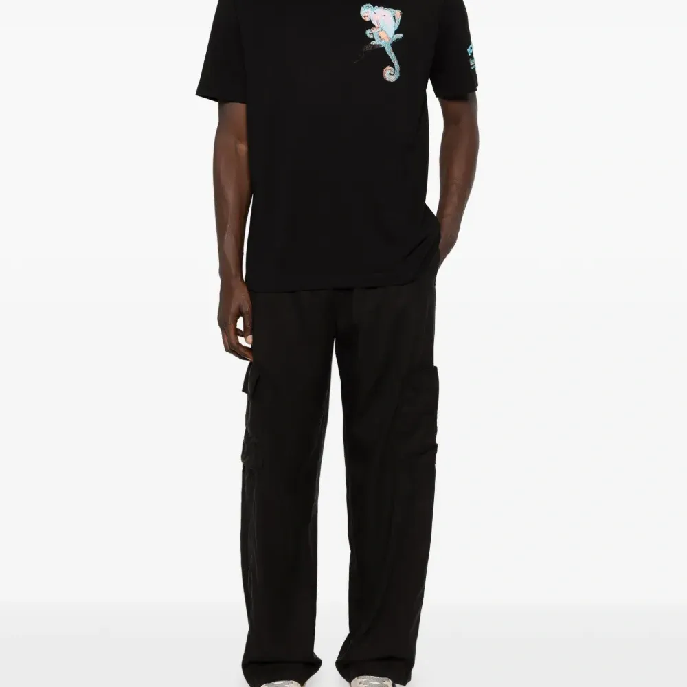 Футболка с вышивкой в виде обезьяны