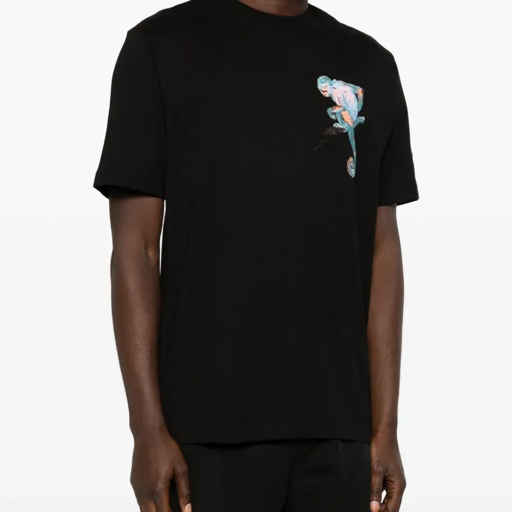 Футболка с вышивкой в виде обезьяны