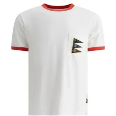 Футболка-рингер с карманом