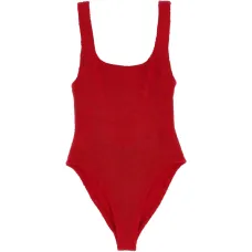 Купальник с квадратным вырезом и жатой фактурой