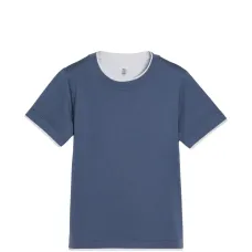 Футболка из хлопкового джерси с эффектом многослойности Футболка из хлопкового джерси с эффектом многослойности