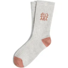 Рифленые хлопковые носки с интарсией