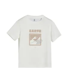 Футболка из хлопкового джерси с мотивом «земля» Футболка из хлопкового джерси с мотивом «земля»