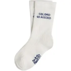 Хлопковые трикотажные носки с интарсией