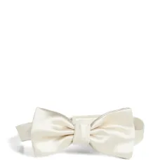 Галстук-бабочка из шелка и хлопкового сатина Галстук-бабочка из шелка и хлопкового сатина