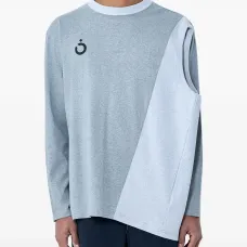 Футболка с асимметричными вставками