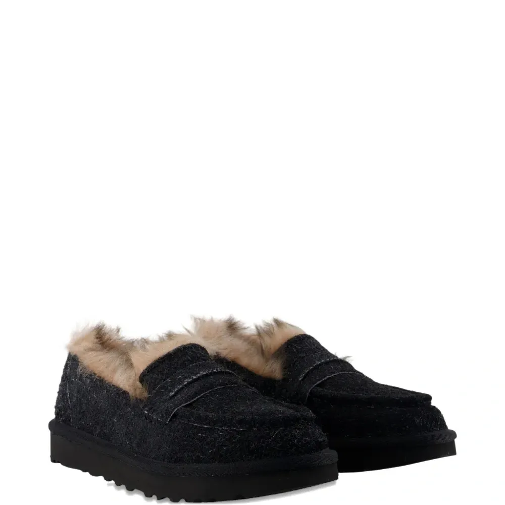 Лоферы Ellis с отделкой из меха