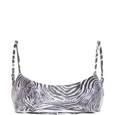 Топ-бикини с зебровым принтом