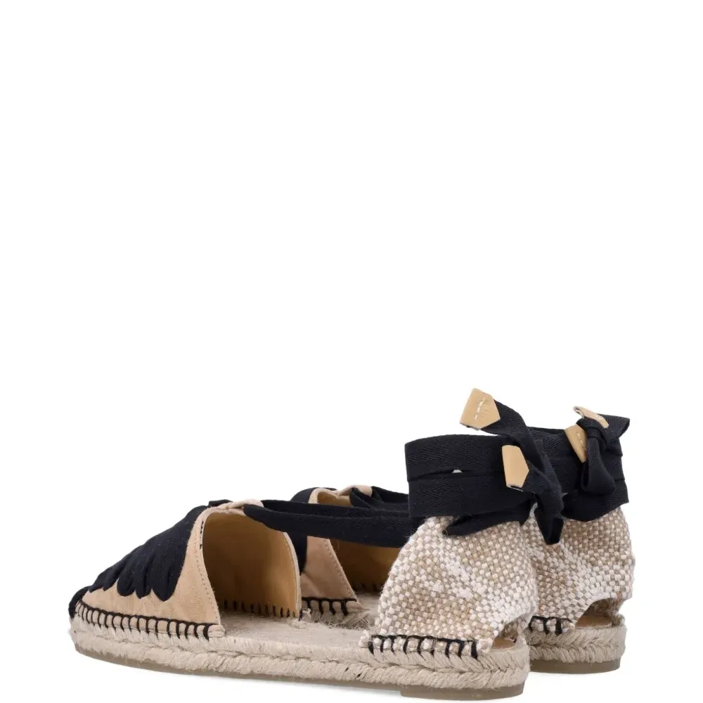 Эспадрильи Kiva с лентами-завязками на щиколотке