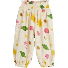 Брюки с принтом и присборенной талией Брюки с принтом и присборенной талией