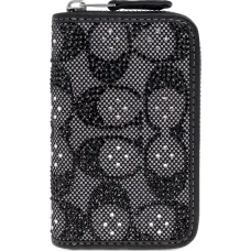 Кошелёк с логотипом-монограммой и декором из заклёпок