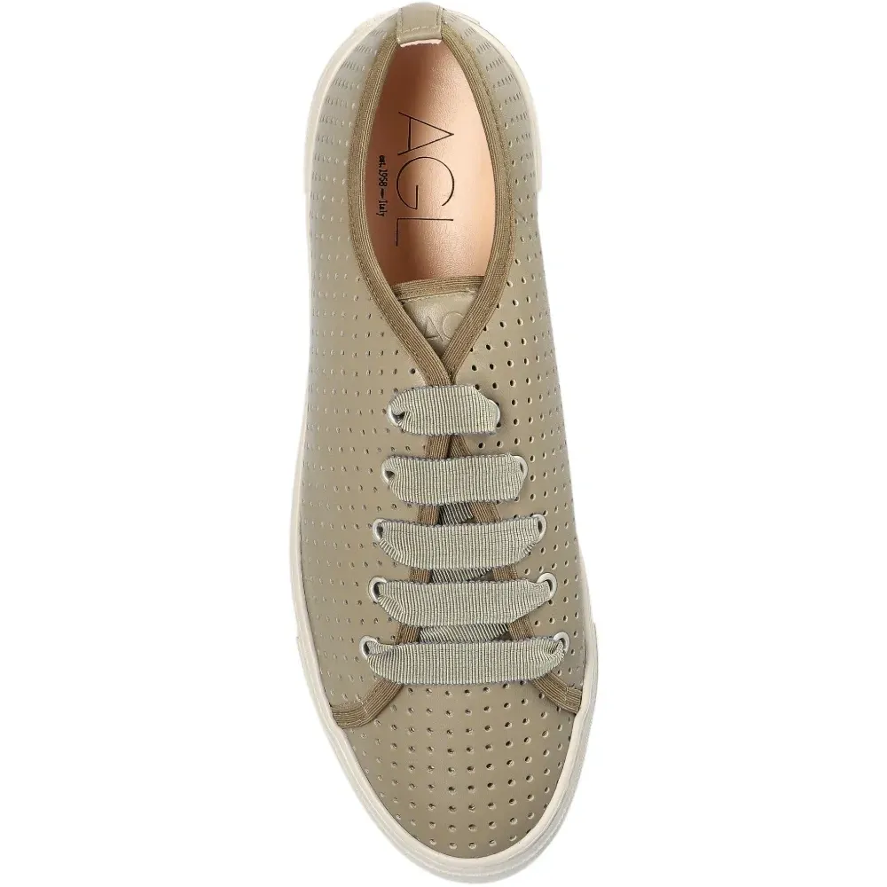 Перфорированные кроссовки на шнуровке