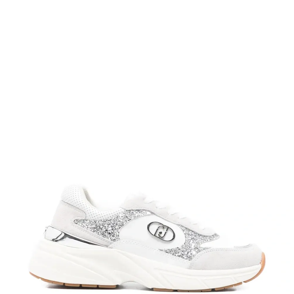 Кроссовки LJ01 с блестящей нашивкой-логотипом