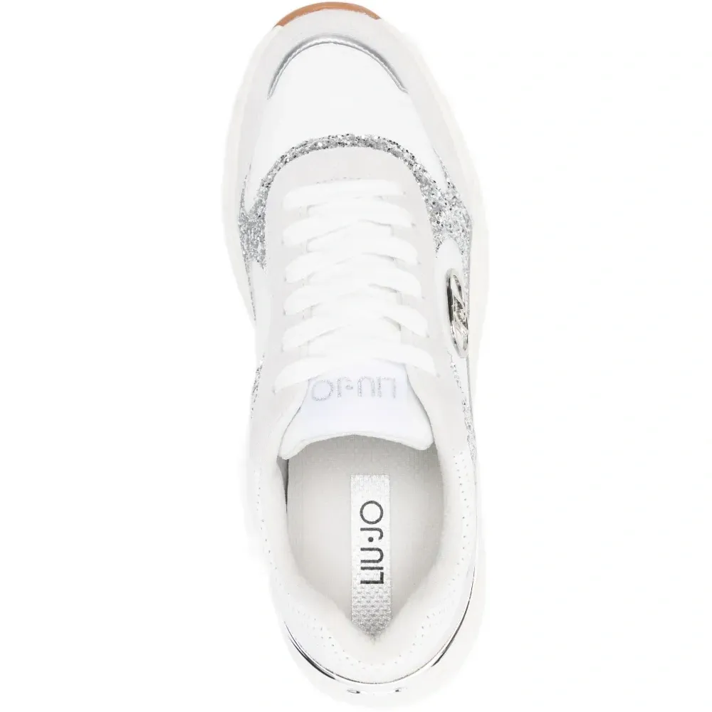 Кроссовки LJ01 с блестящей нашивкой-логотипом