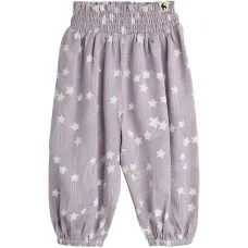 Брюки с эффектом сборки и звездным принтом Брюки с эффектом сборки и звездным принтом