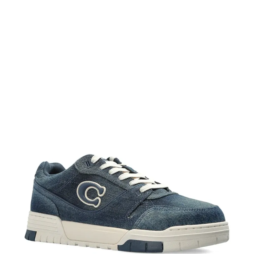 Кеды с эффектом денима и нашивкой с логотипом