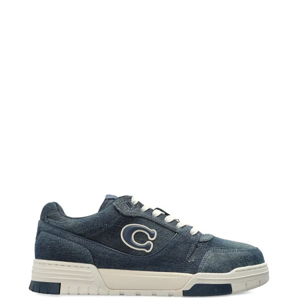 Кеды с эффектом денима и нашивкой с логотипом