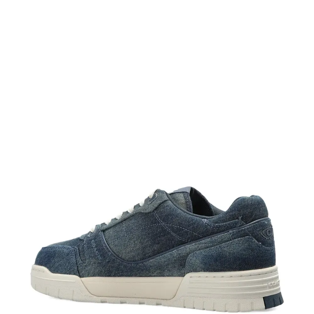 Кеды с эффектом денима и нашивкой с логотипом