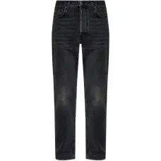 Джинсы с пятью карманами на пуговицах