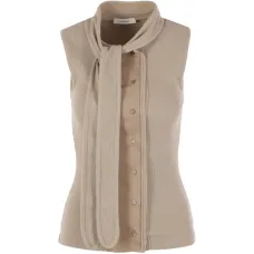 Топ-шарф в рубчик