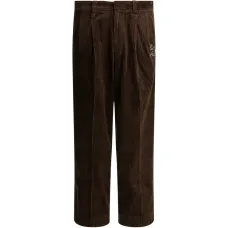 Вельветовые брюки с вышивкой