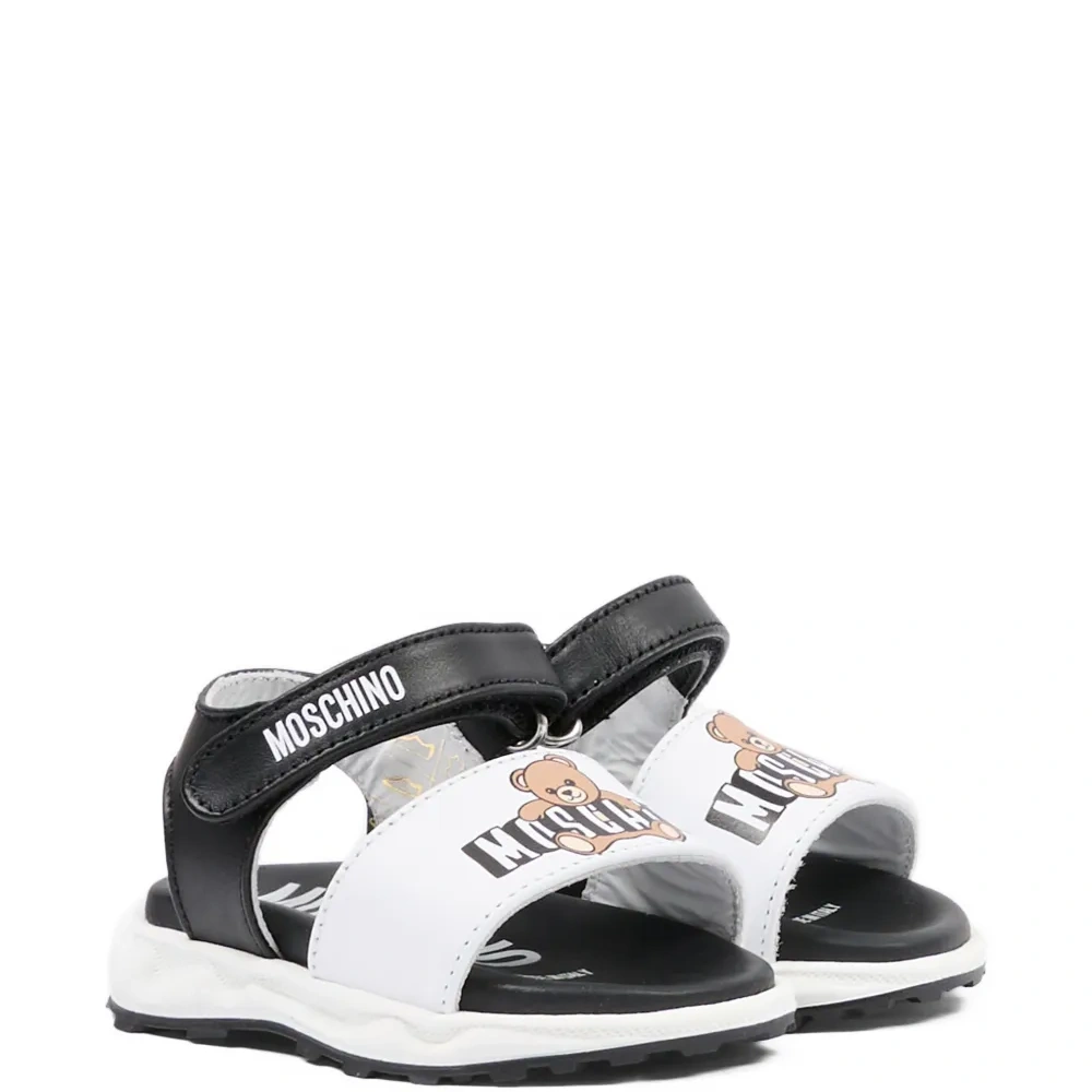 Сандалии с ремешками и принтом «Тедди»