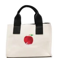 Малая сумка-тоут с вышитым яблоком