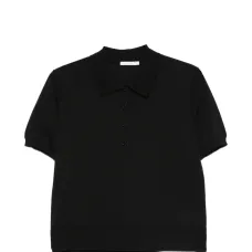 Черная футболка-поло
