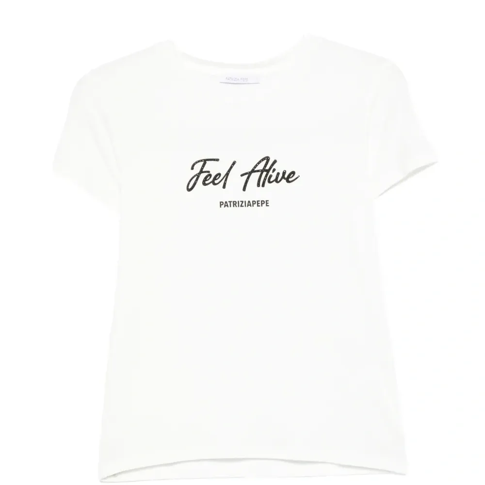 Футболка с принтом логотипа