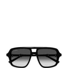 Солнечные очки квадратной формы с деталями в виде конской упряжи