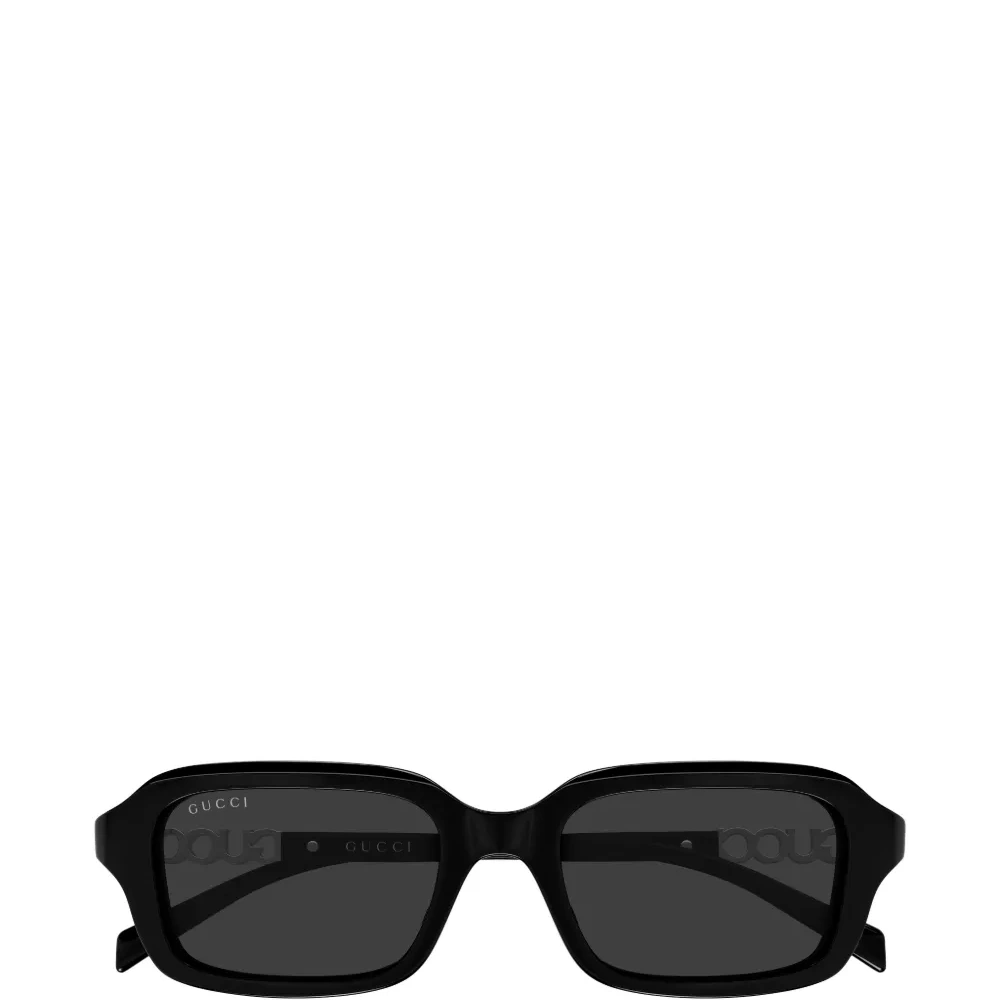 Солнцезащитные очки с прямоугольной оправой и логотипом