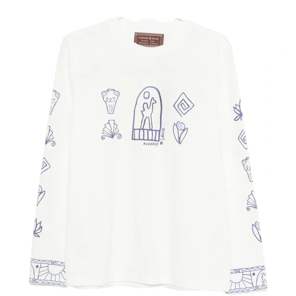 Лонгслив с графическим принтом