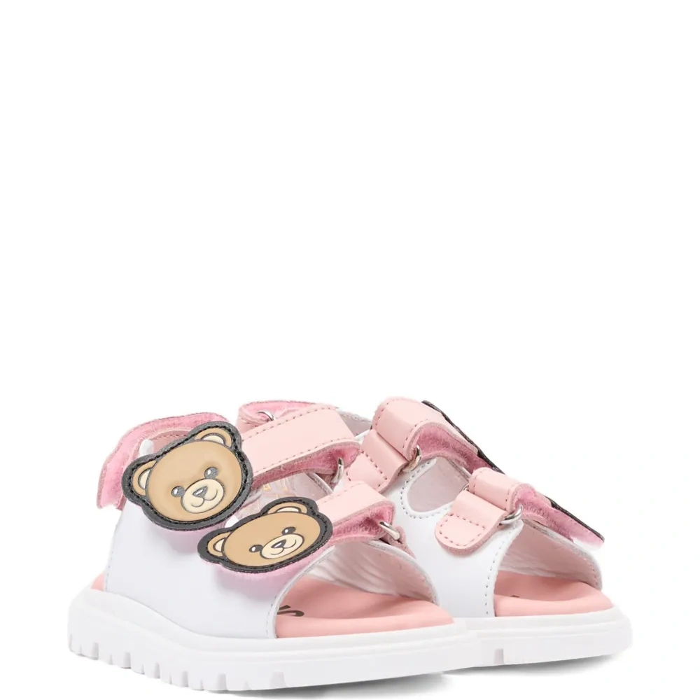 Сандалии с аппликацией в виде мишки