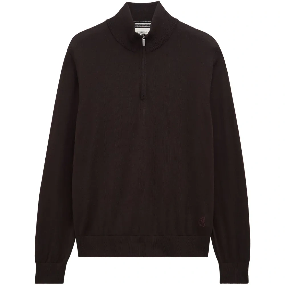 Свитер из мериносовой шерсти с короткой молнией