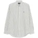 Рубашка в полоску с вышитым логотипом