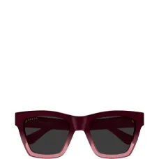 Солнцезащитные очки с геометрической оправой и логотипом