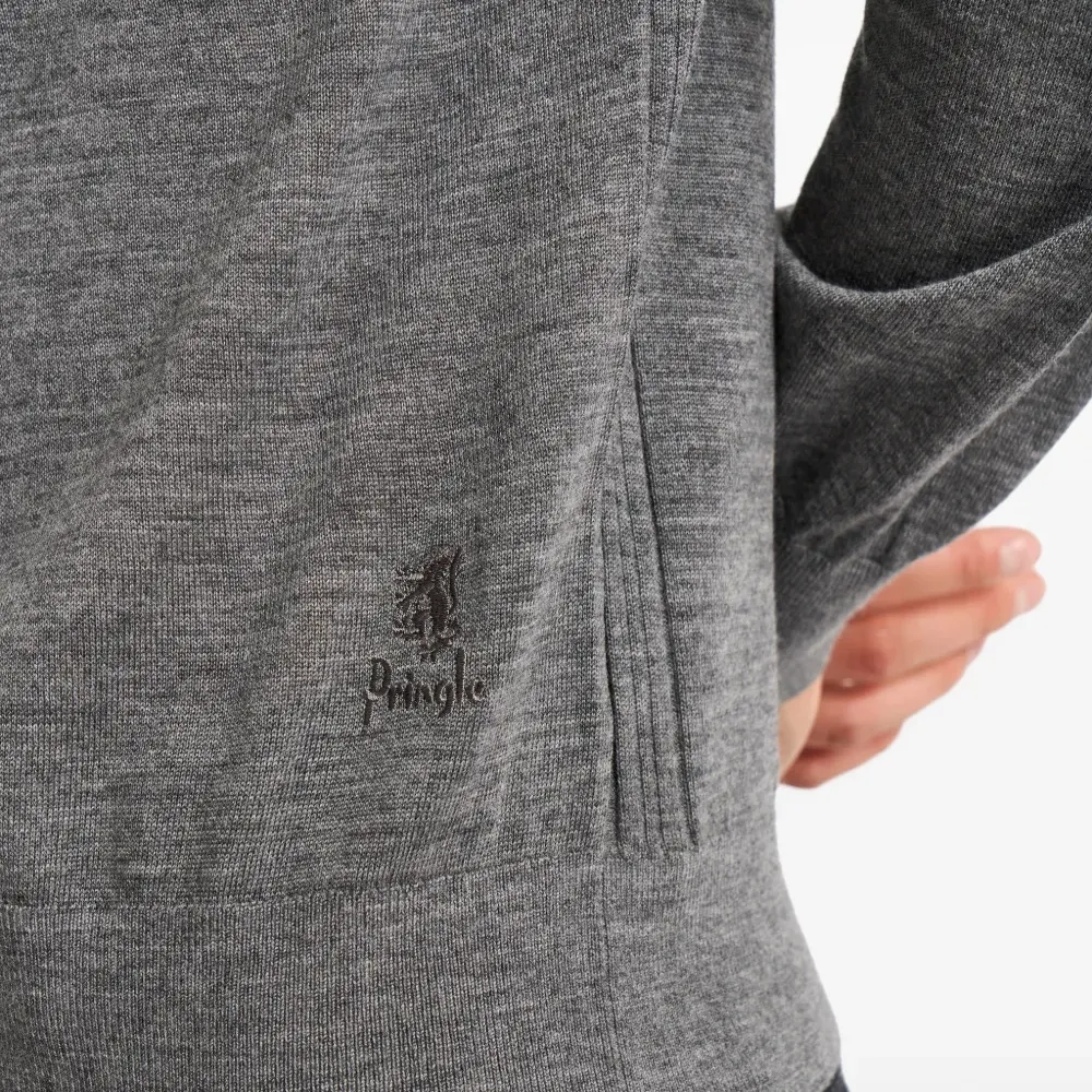 Джемпер из мериносовой шерсти с воротником поло