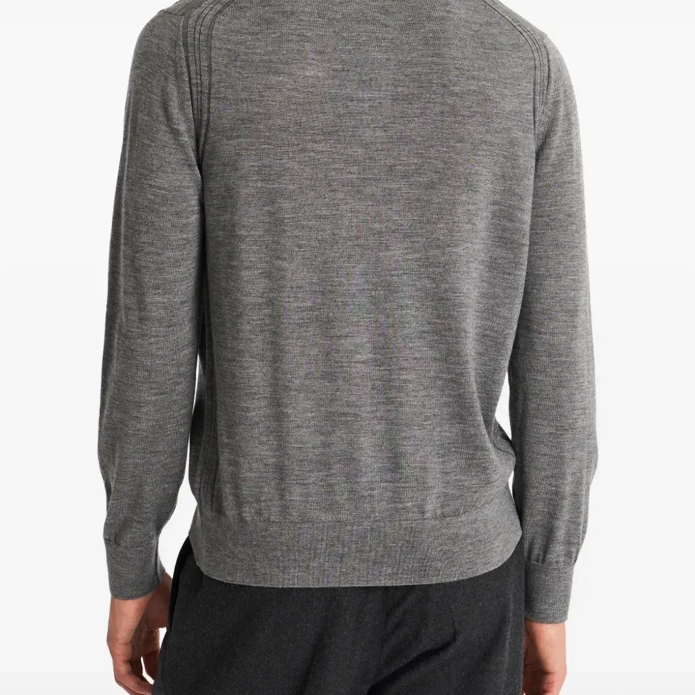 Джемпер из мериносовой шерсти с воротником поло