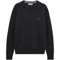 Свитер с круглым вырезом и логотипом