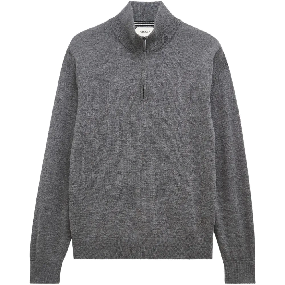 Свитер из мериносовой шерсти с короткой молнией