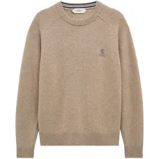 Свитер с круглым вырезом и логотипом