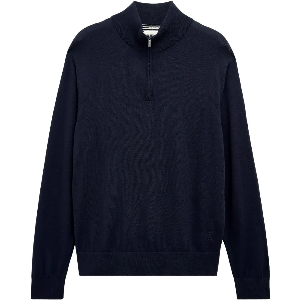 Свитер из мериносовой шерсти с короткой молнией